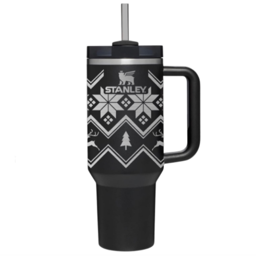 Customized Engraved Christmas Knit 40oz Stanley Tumbler